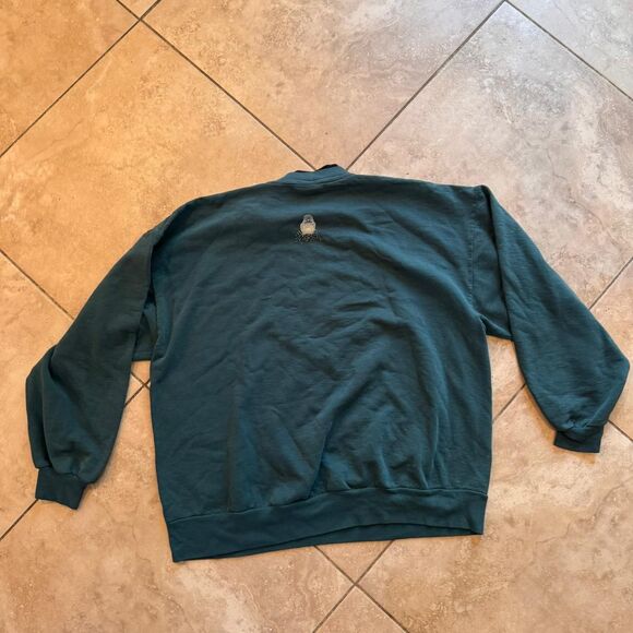 Morning-sun Women's Green and Blue Sweatshirt - Picture 5 of 5